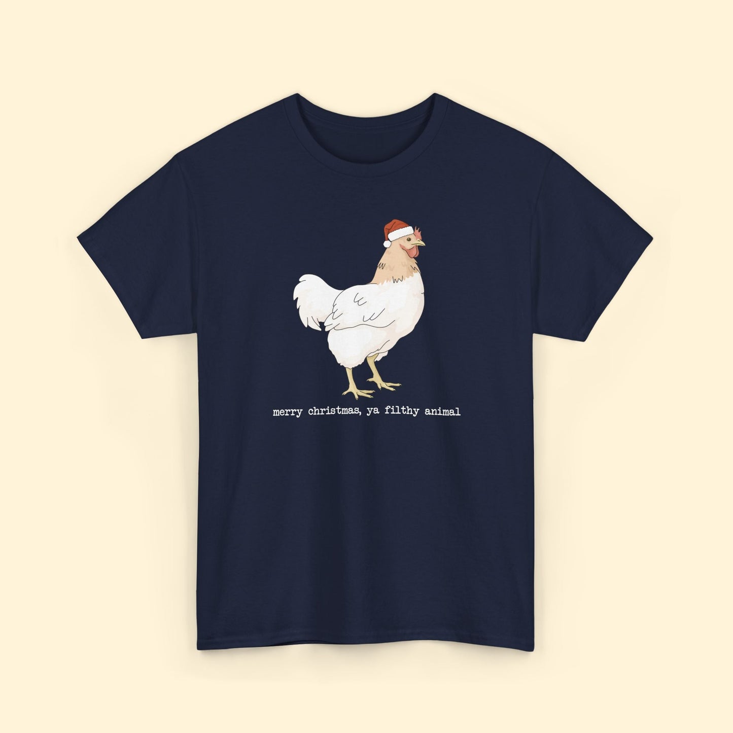 Christmas Chicken | T-shirt - Detezi Designs - 15124861215020189273