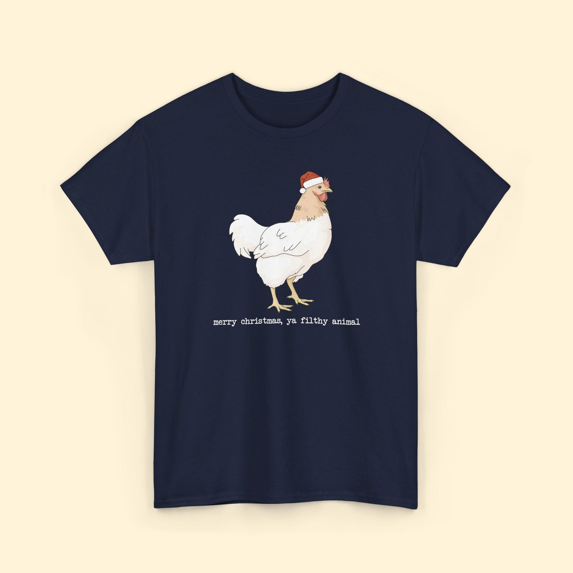 Christmas Chicken | T-shirt - Detezi Designs - 15124861215020189273
