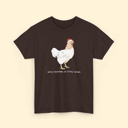 Christmas Chicken | T-shirt - Detezi Designs - 16956233595837058867