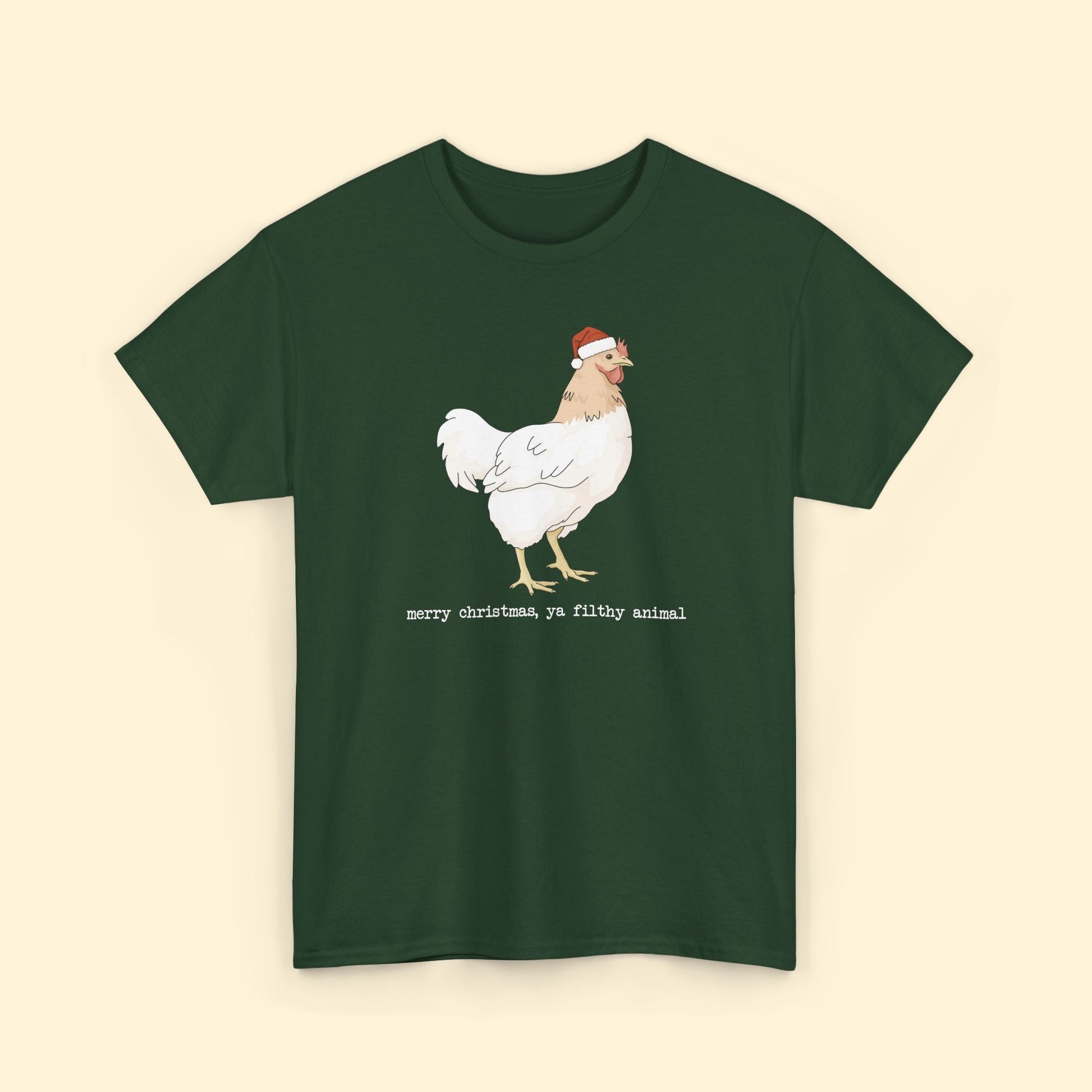 Christmas Chicken | T-shirt - Detezi Designs - 22784413841092079067