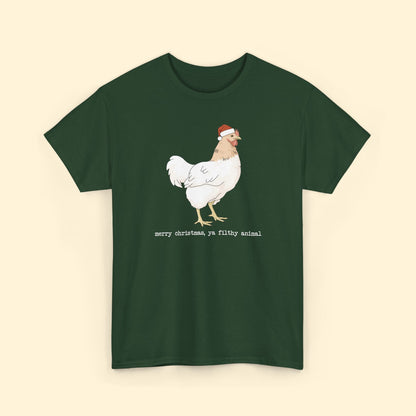 Christmas Chicken | T-shirt - Detezi Designs - 22784413841092079067