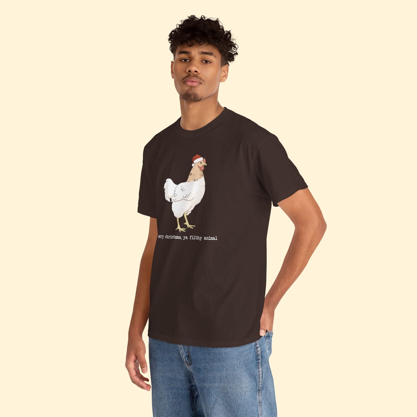Christmas Chicken | T-shirt - Detezi Designs - 22784413841092079067