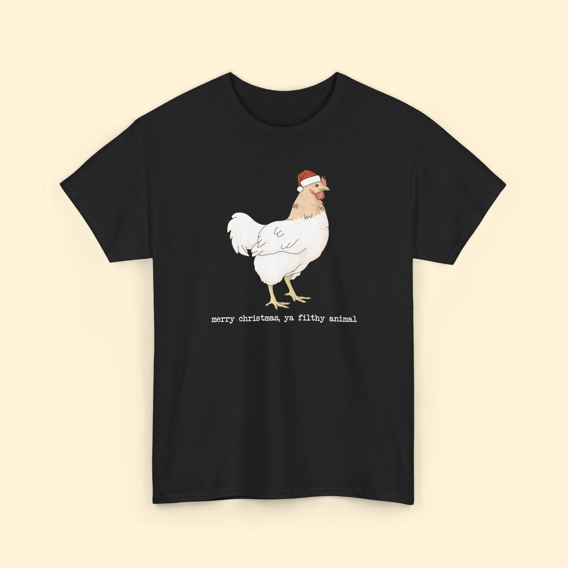 Christmas Chicken | T-shirt - Detezi Designs - 29537228249884950912