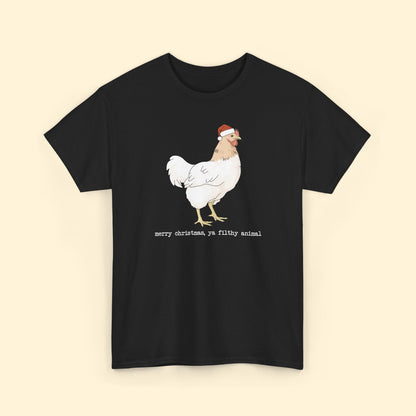 Christmas Chicken | T-shirt - Detezi Designs - 29537228249884950912