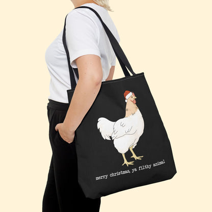 Christmas Chicken | Tote Bag - Detezi Designs - 23217308997267918845