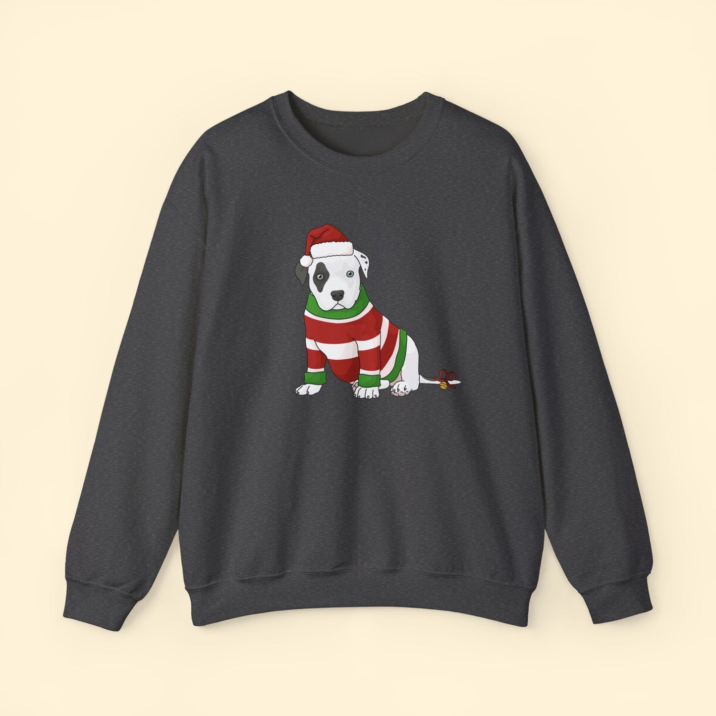 Christmas Puppy | Crewneck Sweatshirt - Detezi Designs - 12833207000386886519