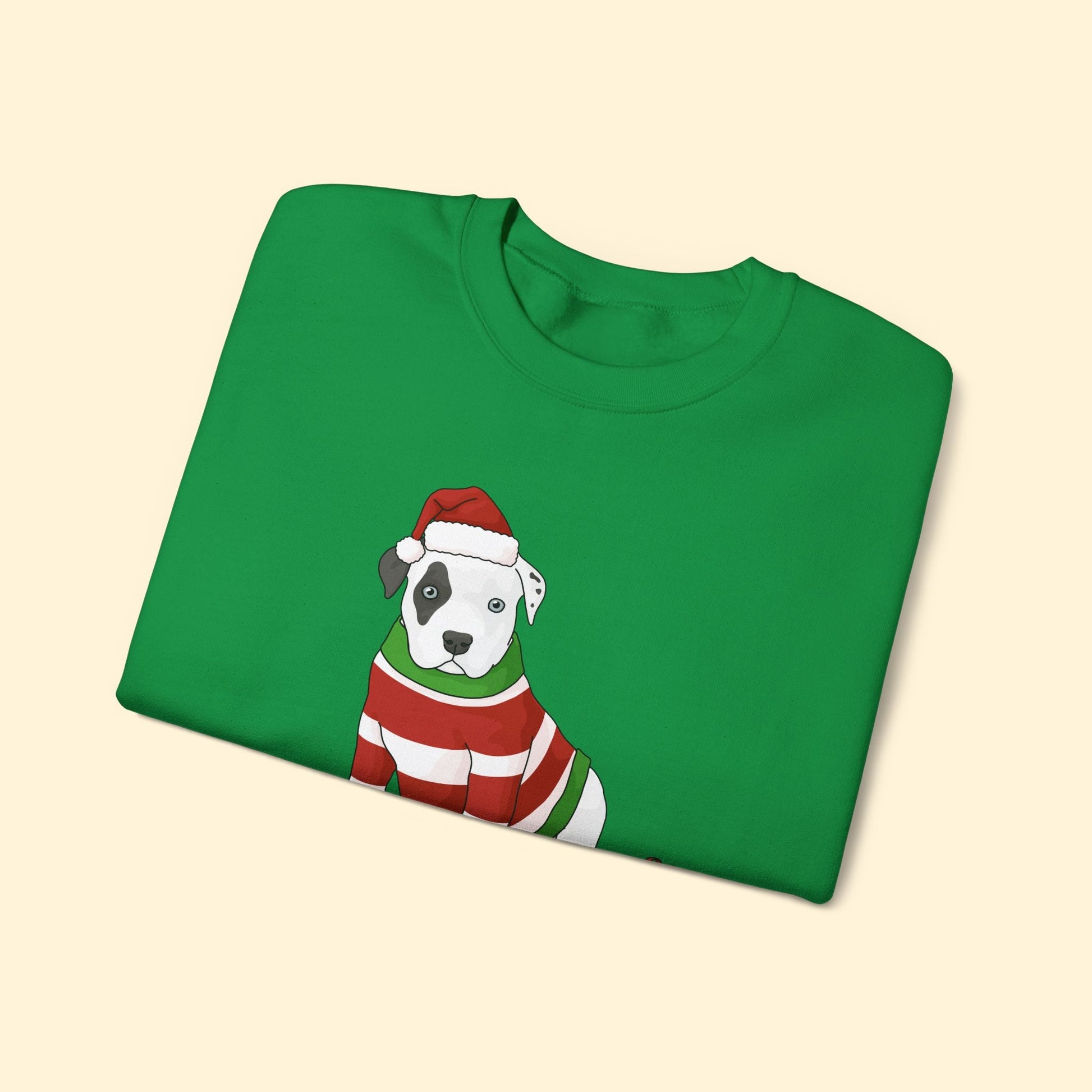 Christmas Puppy | Crewneck Sweatshirt - Detezi Designs - 32218385922086469056