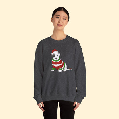 Christmas Puppy | Crewneck Sweatshirt - Detezi Designs - 32218385922086469056