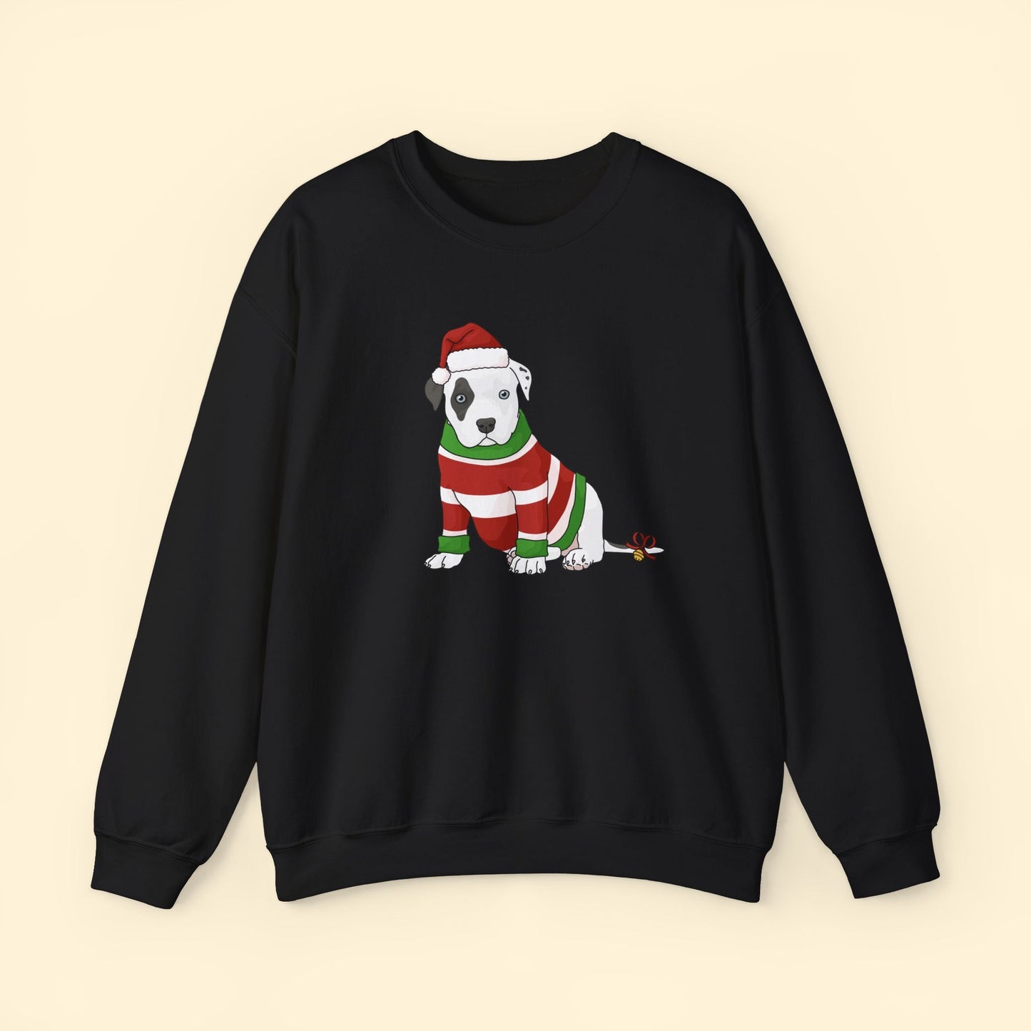 Christmas Puppy | Crewneck Sweatshirt - Detezi Designs - 32218385922086469056