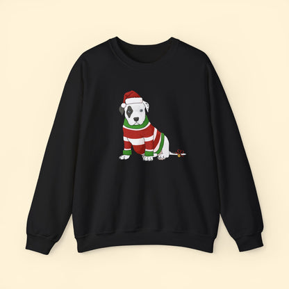 Christmas Puppy | Crewneck Sweatshirt - Detezi Designs - 32218385922086469056