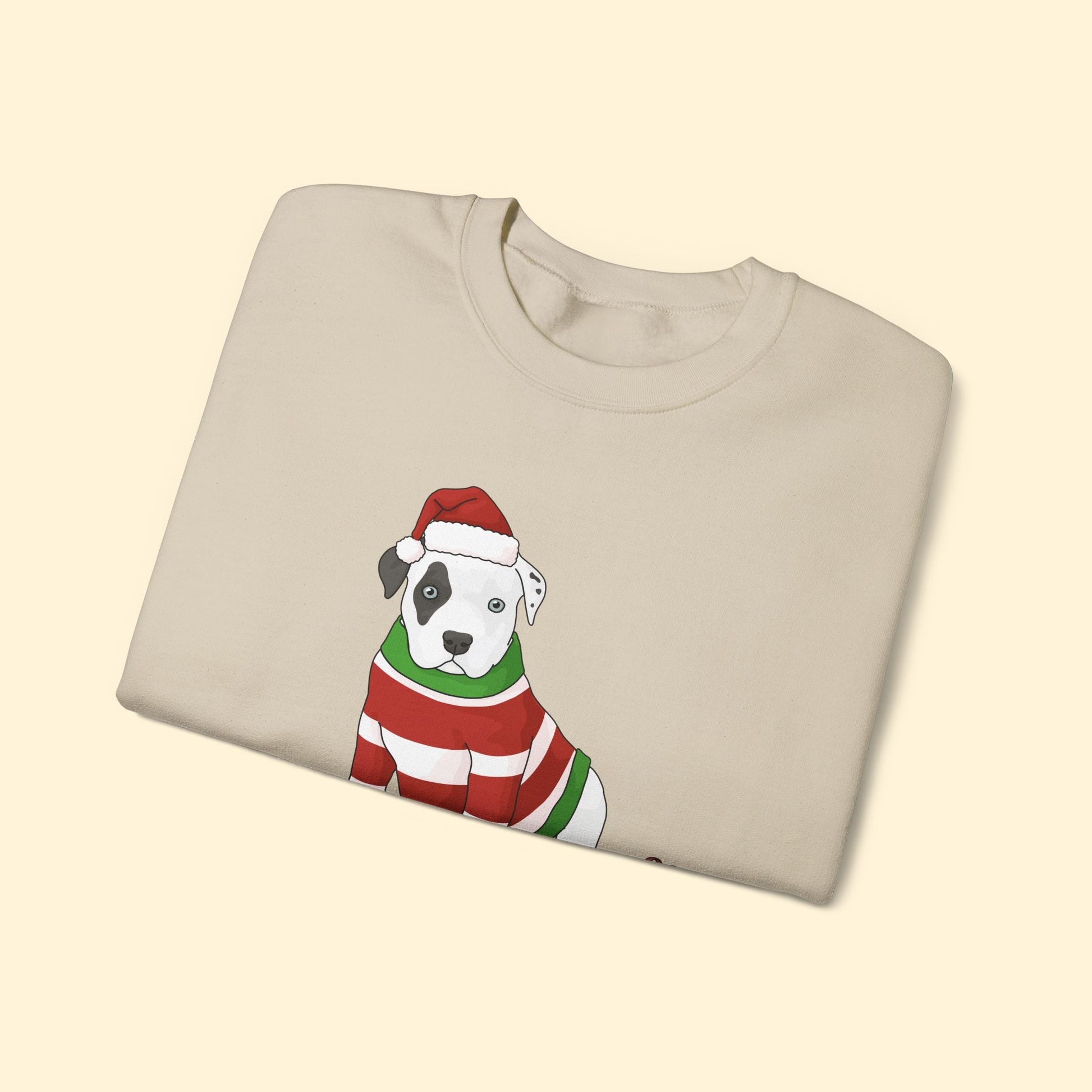 Christmas Puppy | Crewneck Sweatshirt - Detezi Designs - 32218385922086469056