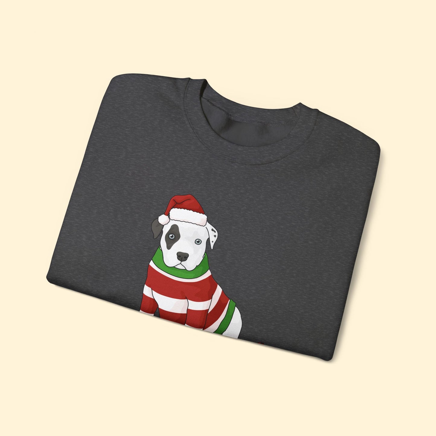 Christmas Puppy | Crewneck Sweatshirt - Detezi Designs - 32218385922086469056