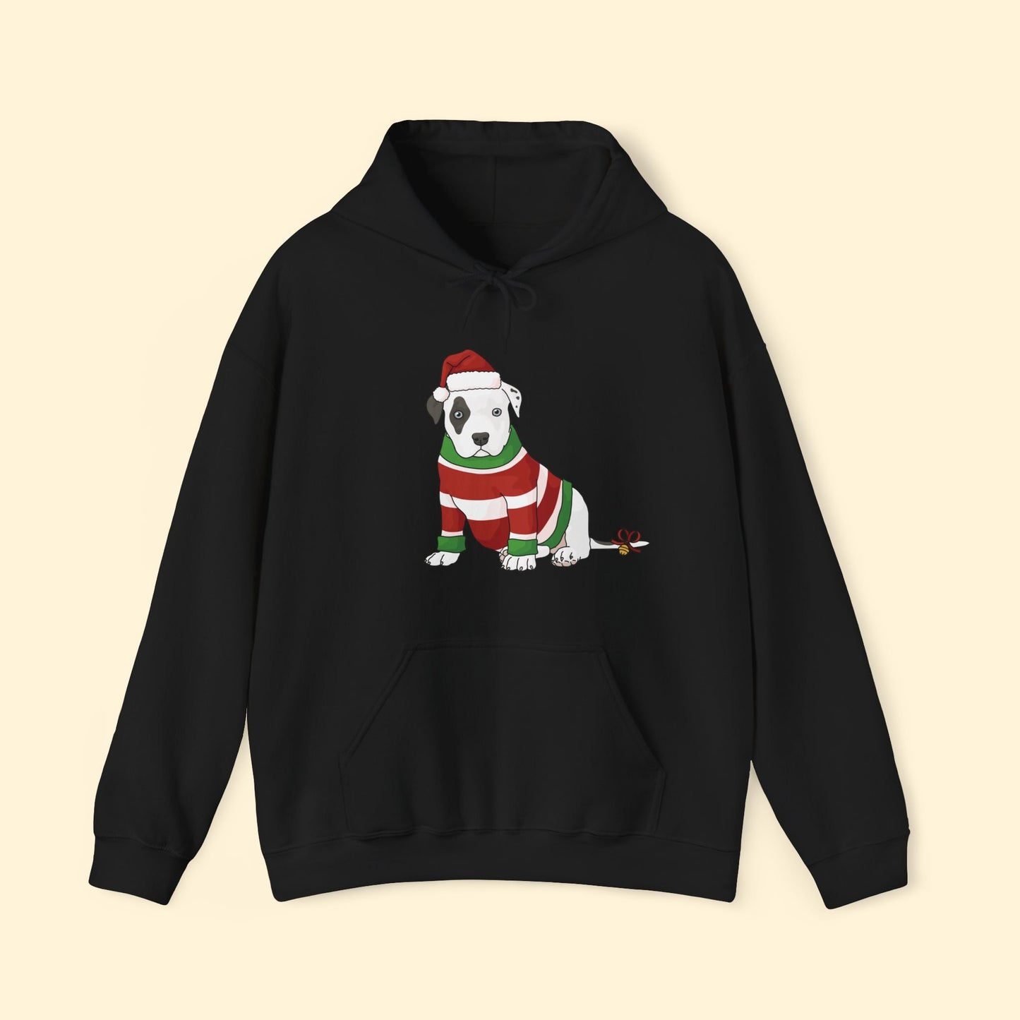 Christmas Puppy | Hooded Sweatshirt - Detezi Designs - 10814735321147106709