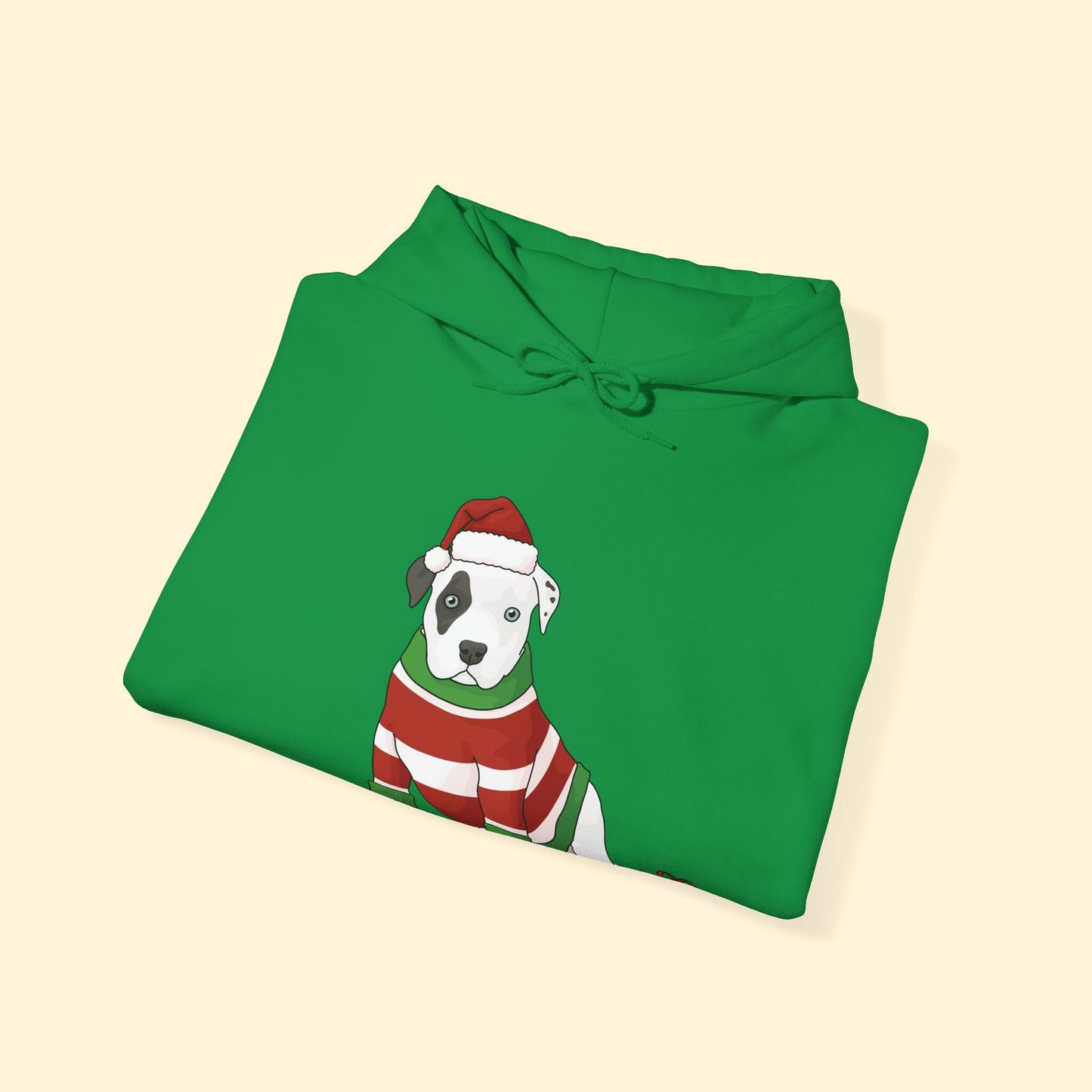 Christmas Puppy | Hooded Sweatshirt - Detezi Designs - 17165840426208927973