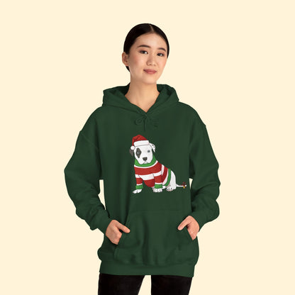 Christmas Puppy | Hooded Sweatshirt - Detezi Designs - 17165840426208927973