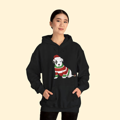 Christmas Puppy | Hooded Sweatshirt - Detezi Designs - 17165840426208927973