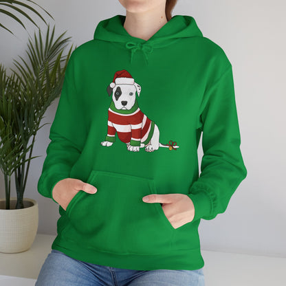 Christmas Puppy | Hooded Sweatshirt - Detezi Designs - 17165840426208927973