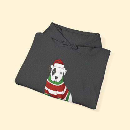 Christmas Puppy | Hooded Sweatshirt - Detezi Designs - 17165840426208927973