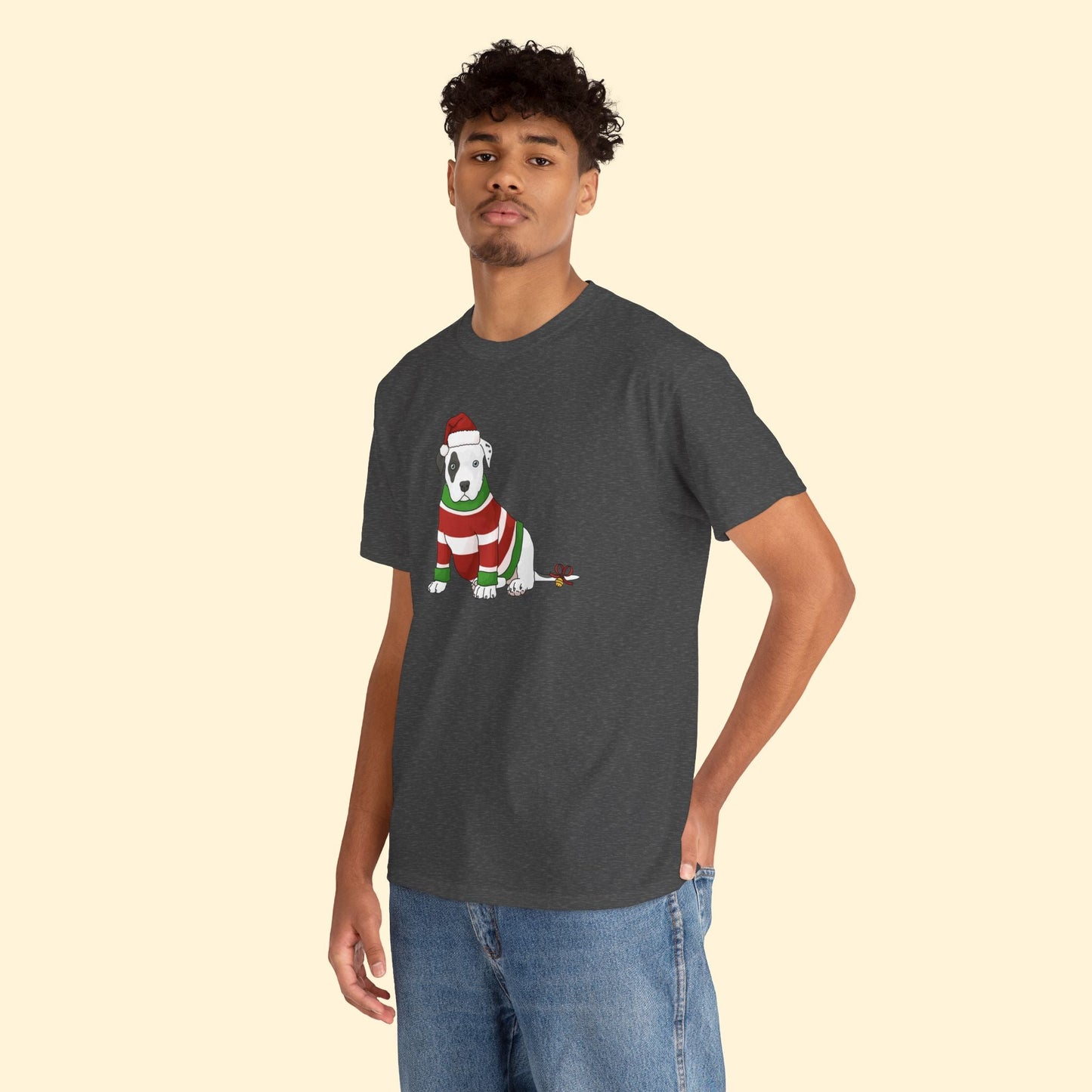 Christmas Puppy | T-shirt - Detezi Designs - 19892790451260677790