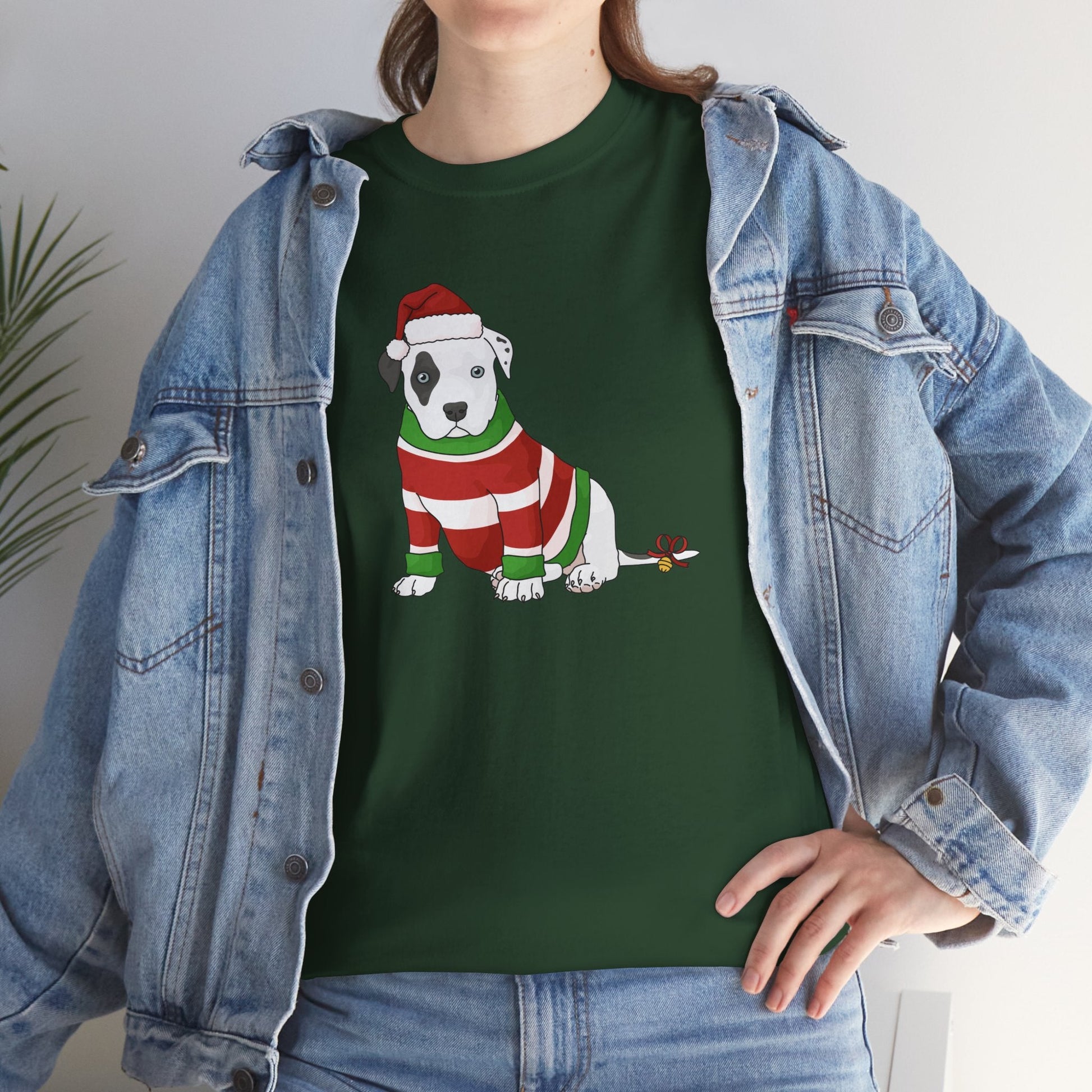 Christmas Puppy | T-shirt - Detezi Designs - 19892790451260677790