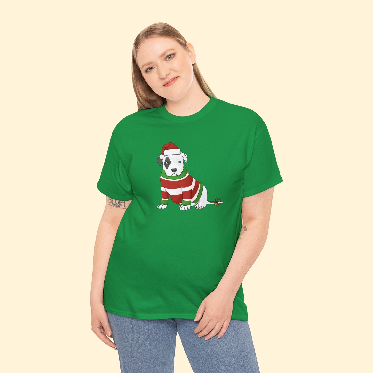 Christmas Puppy | T-shirt - Detezi Designs - 19892790451260677790