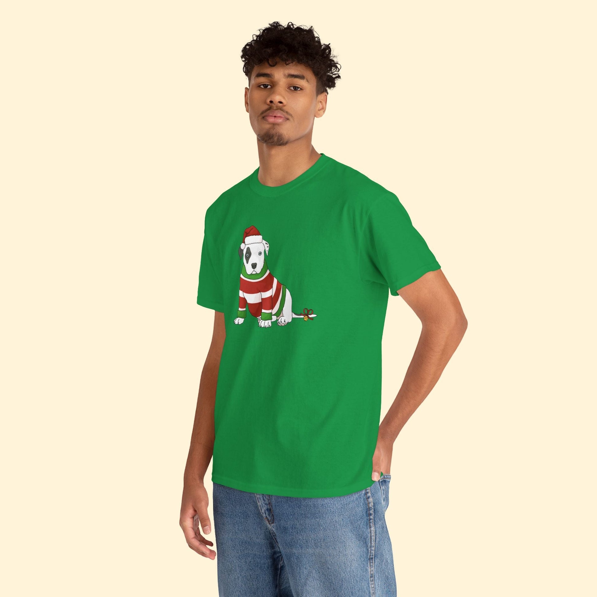 Christmas Puppy | T-shirt - Detezi Designs - 19892790451260677790