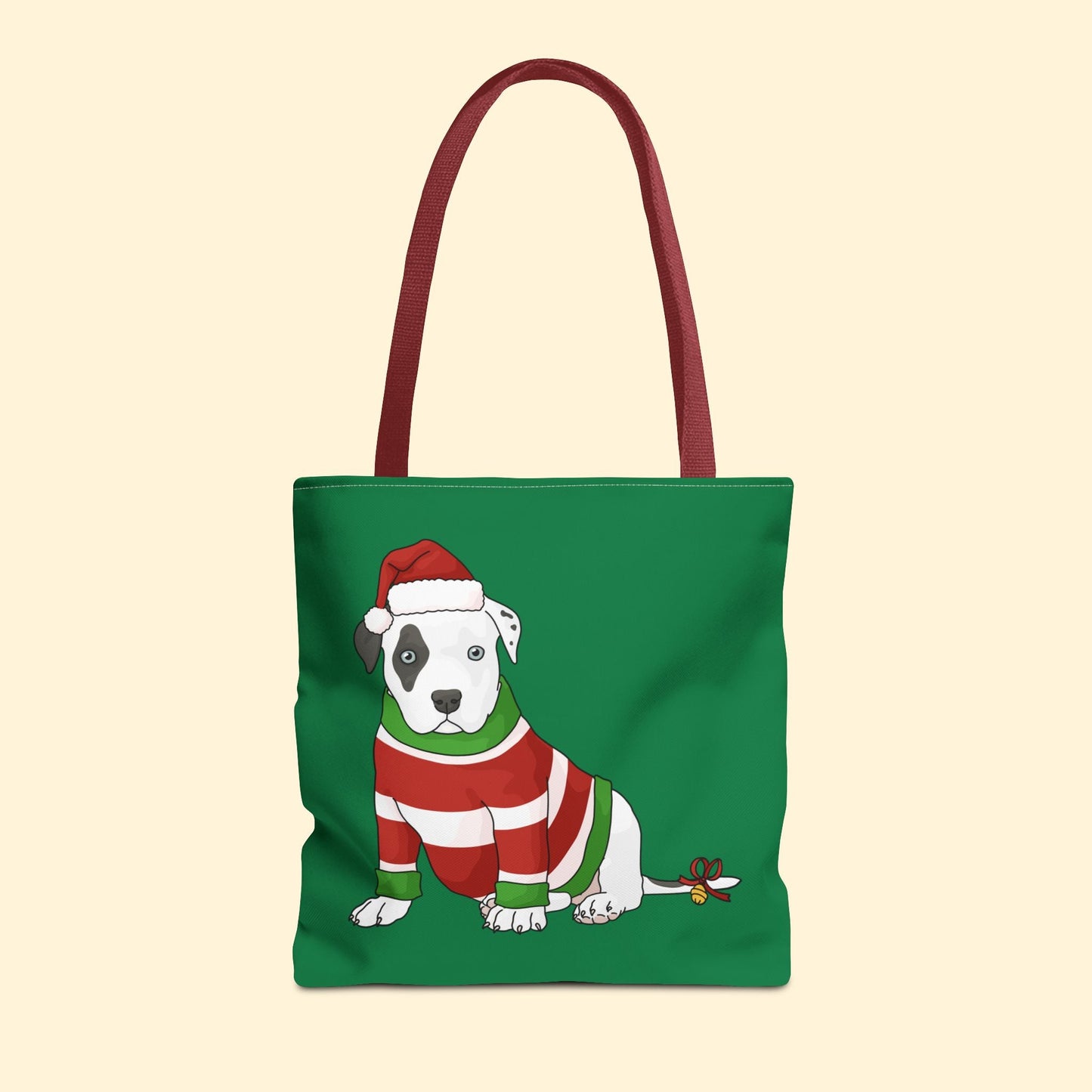 Christmas Puppy | Tote Bag - Detezi Designs - 16400330594843285031