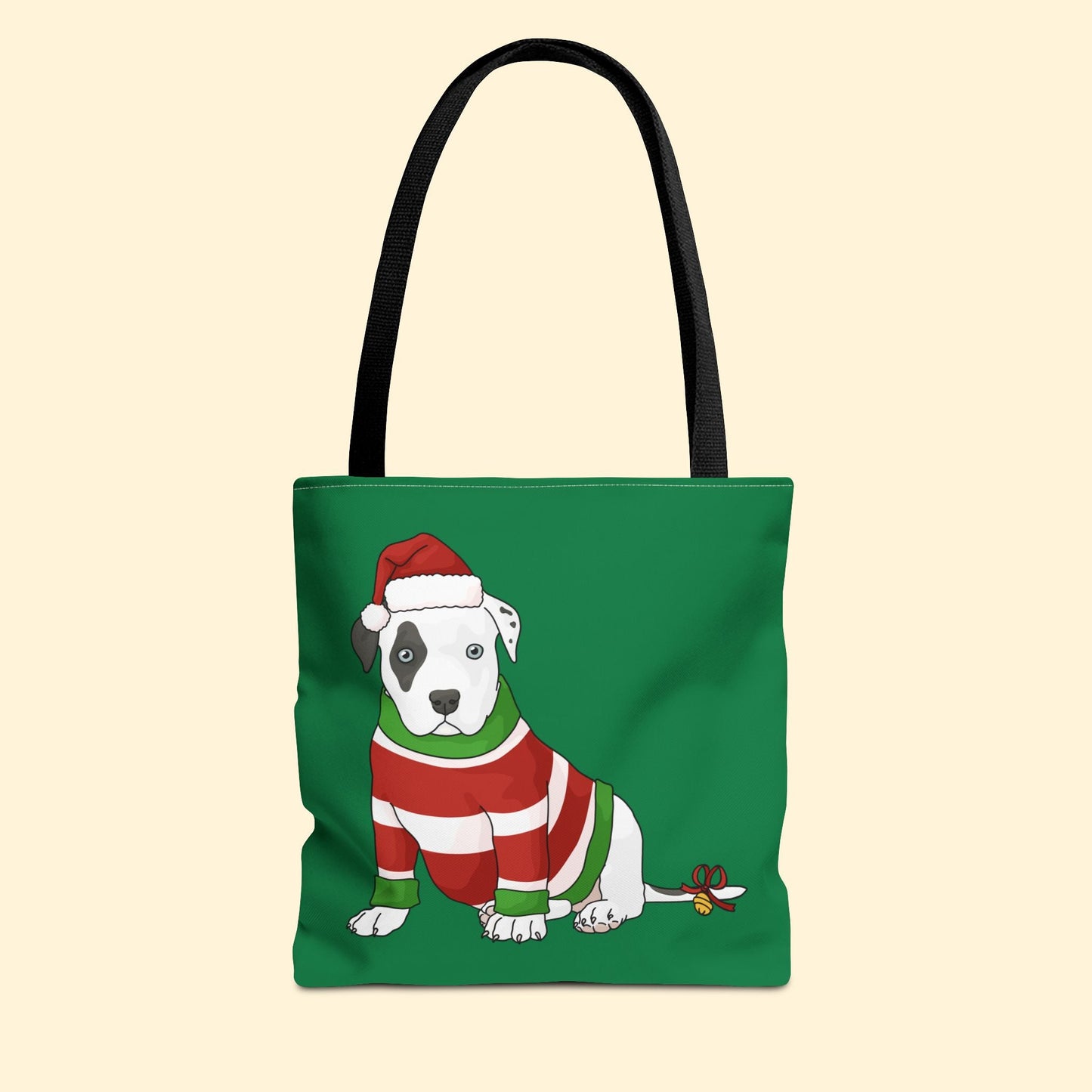 Christmas Puppy | Tote Bag - Detezi Designs - 18597479452602555311