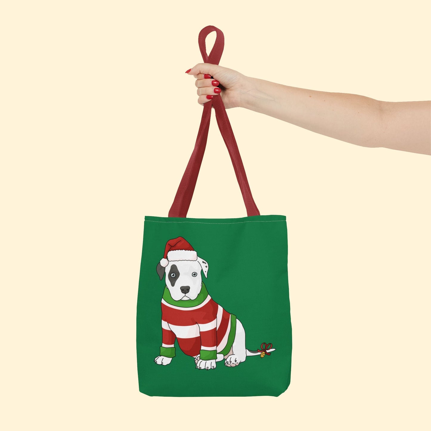 Christmas Puppy | Tote Bag - Detezi Designs - 20066862224918898847