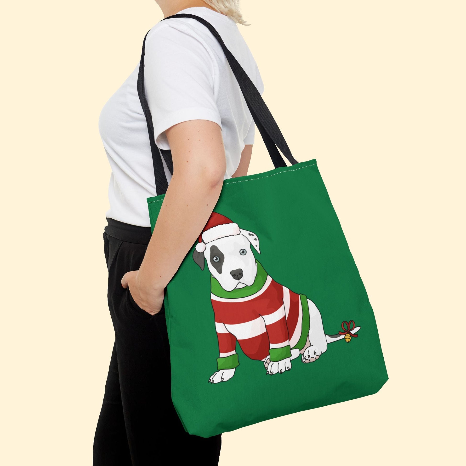 Christmas Puppy | Tote Bag - Detezi Designs - 20066862224918898847