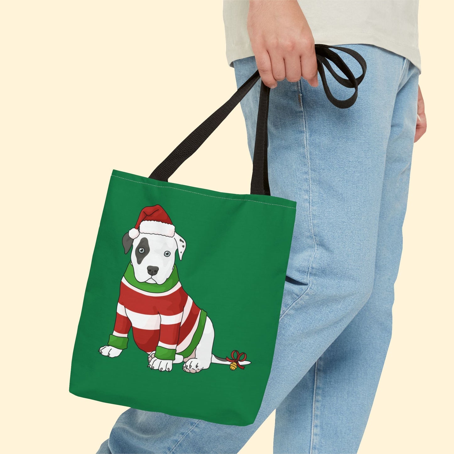 Christmas Puppy | Tote Bag - Detezi Designs - 20066862224918898847