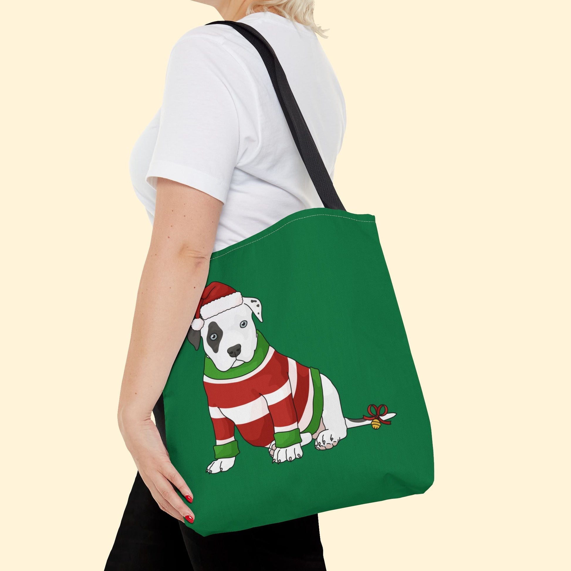 Christmas Puppy | Tote Bag - Detezi Designs - 20066862224918898847