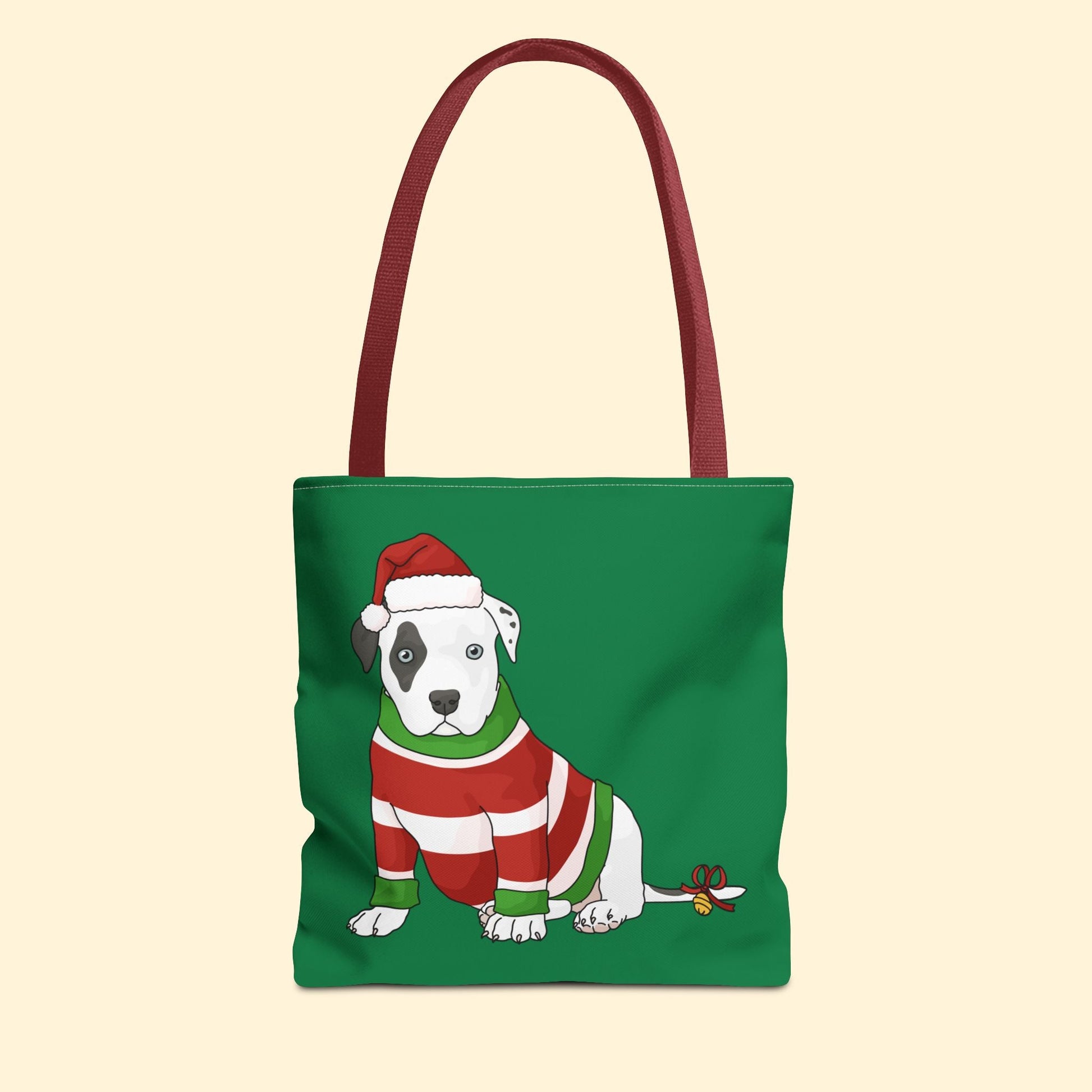 Christmas Puppy | Tote Bag - Detezi Designs - 24133592362823640473