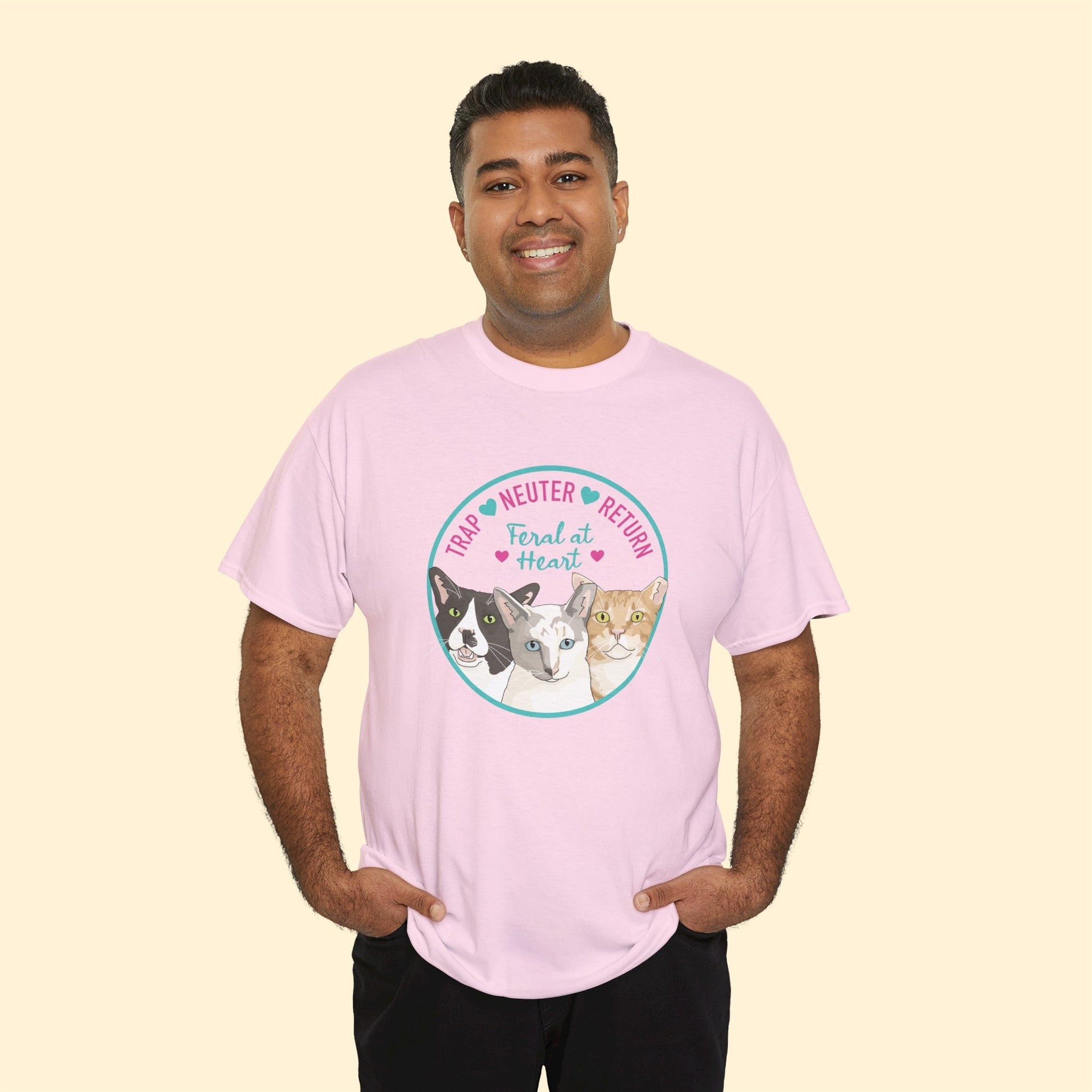 Circle of Kitties | FUNDRAISER for Feral At Heart | T-shirt - Detezi Designs-13114155915116199108