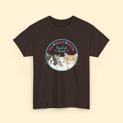 Circle of Kitties | FUNDRAISER for Feral At Heart | T-shirt - Detezi Designs - 22812910211717048641