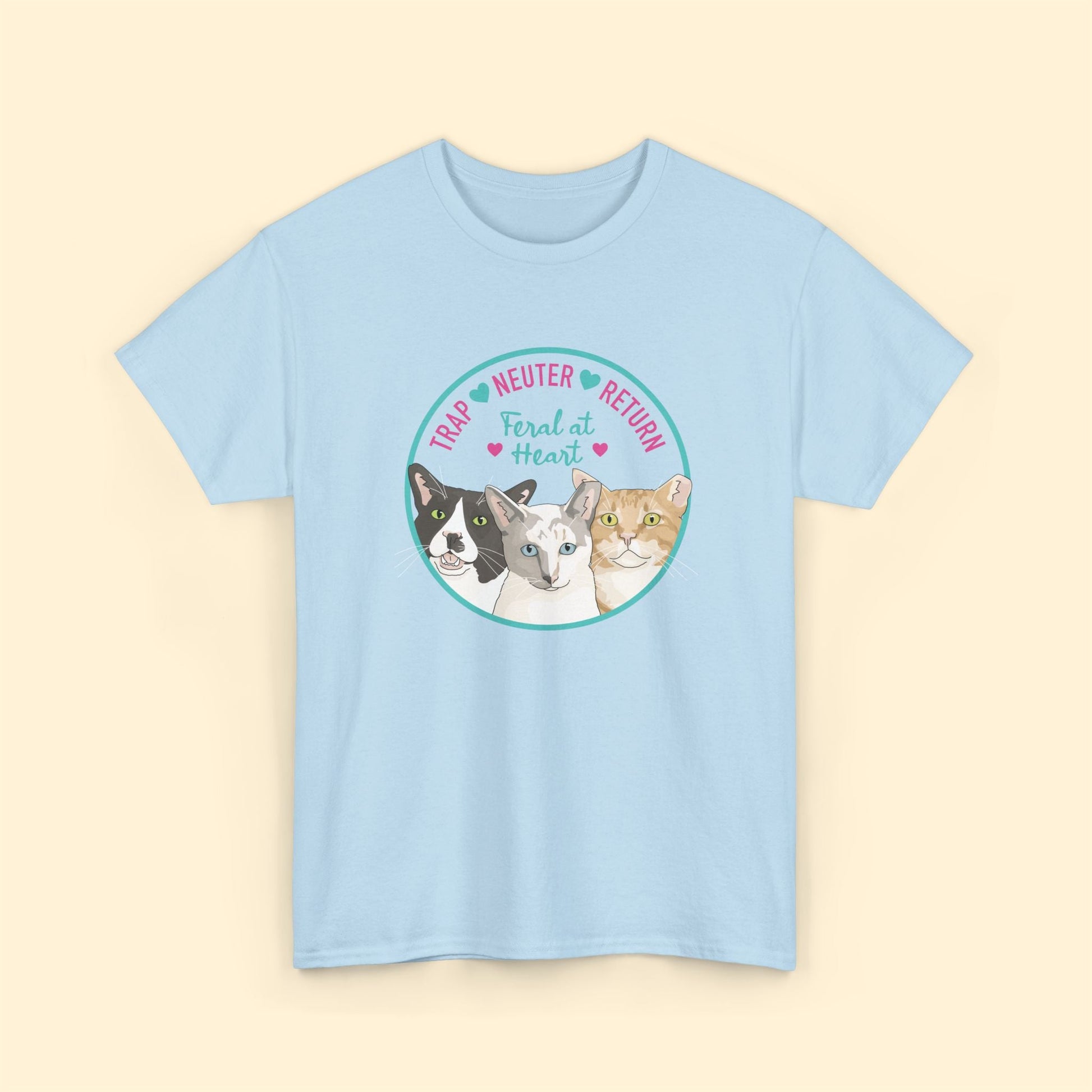 Circle of Kitties | FUNDRAISER for Feral At Heart | T-shirt - Detezi Designs - 24648936928673786055
