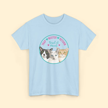 Circle of Kitties | FUNDRAISER for Feral At Heart | T-shirt - Detezi Designs-24648936928673786055