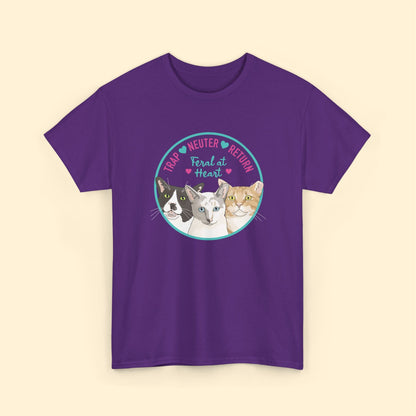 Circle of Kitties | FUNDRAISER for Feral At Heart | T-shirt - Detezi Designs - 35013615091993731420