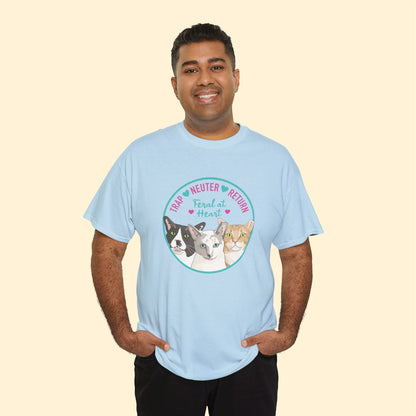 Circle of Kitties | FUNDRAISER for Feral At Heart | T-shirt - Detezi Designs - 43246894653907242844