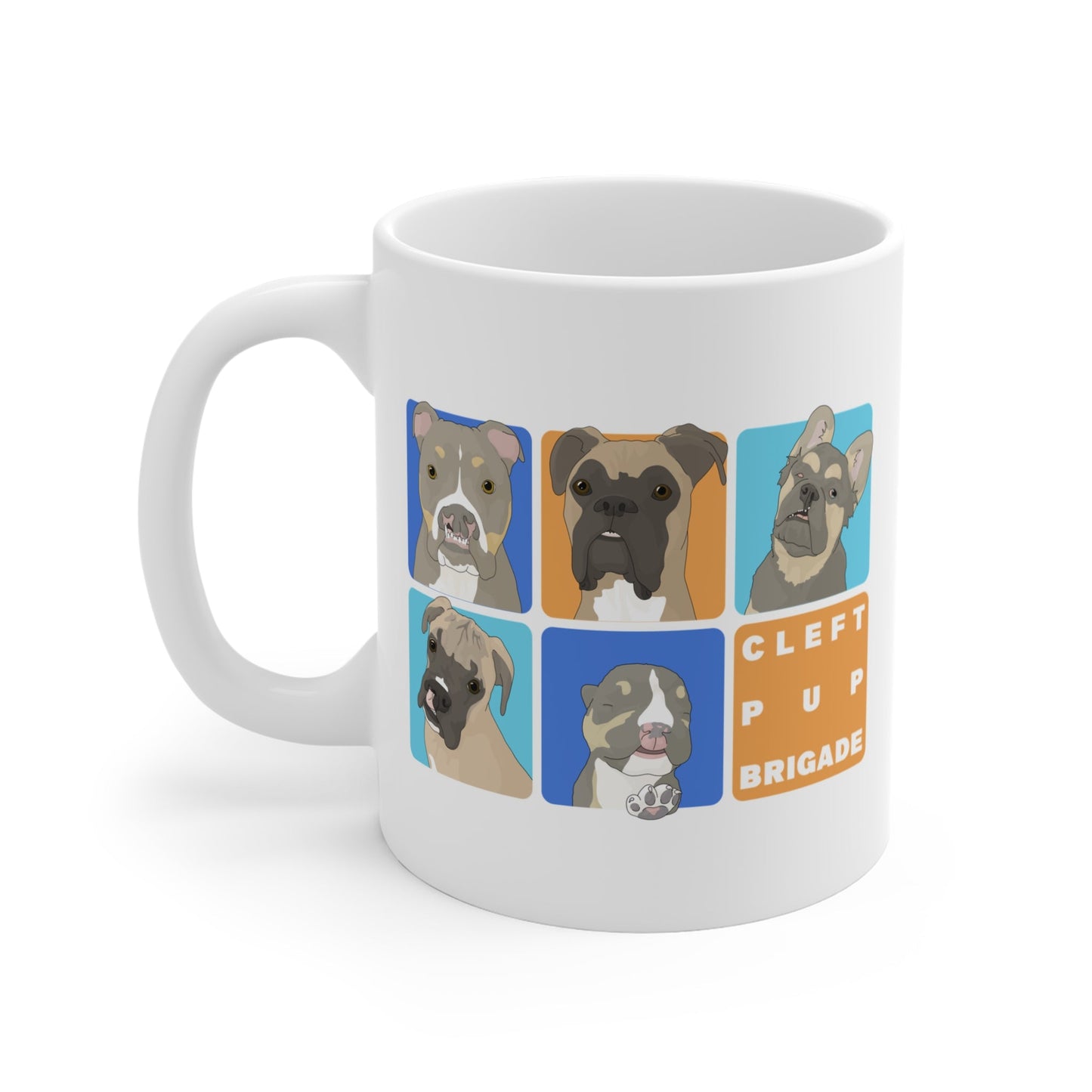 Cleft Pup Brigade | FUNDRAISER | 11oz Mug - Detezi Designs - 33432011000334347869