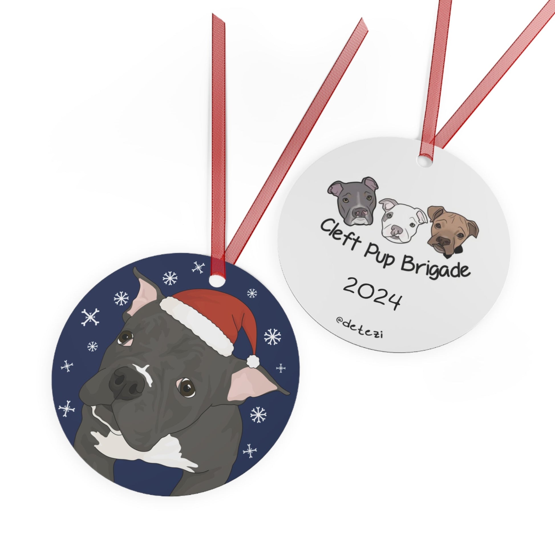 Cleft Pup Brigade | FUNDRAISER | 2024 Holiday Ornament - Detezi Designs - 11637203031549748435