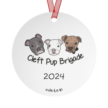 Cleft Pup Brigade | FUNDRAISER | 2024 Holiday Ornament - Detezi Designs - 11637203031549748435