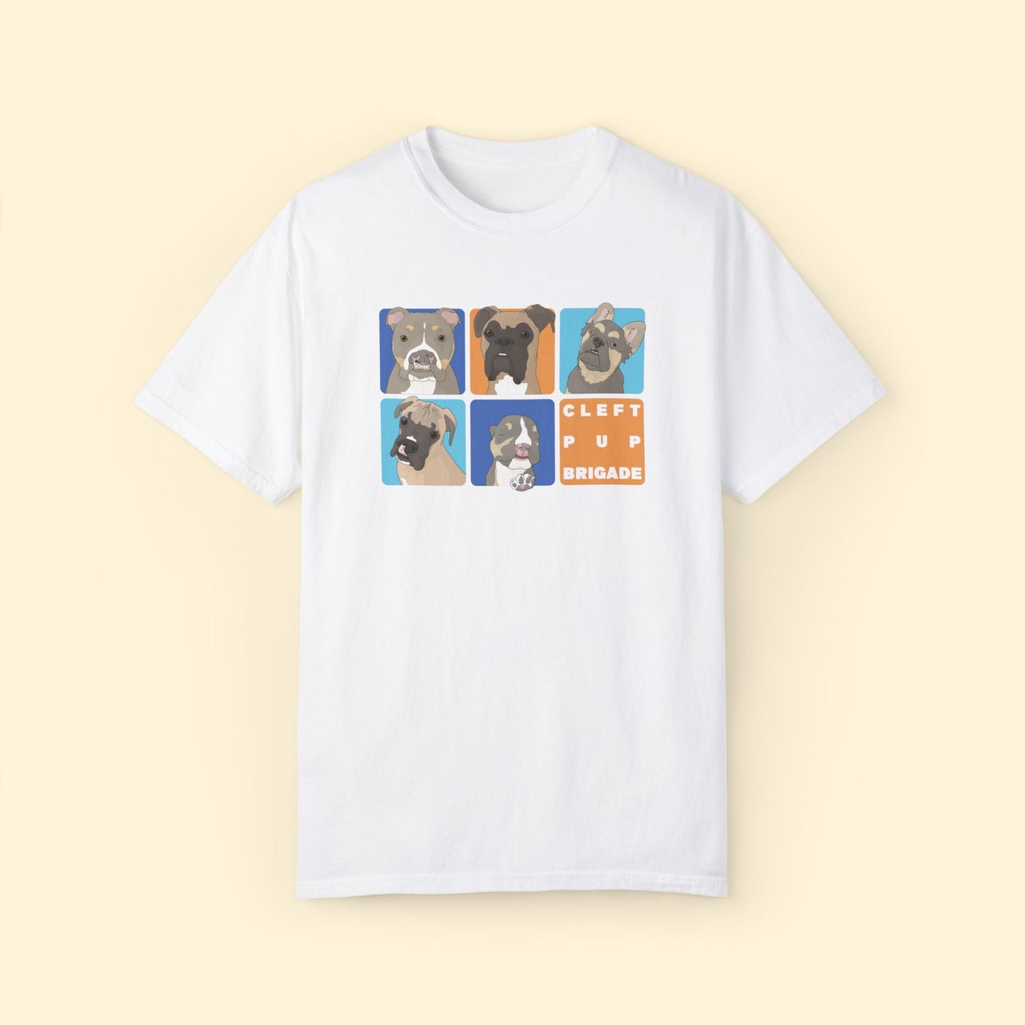 Cleft Pup Brigade | FUNDRAISER | Comfort Colors Unisex T-shirt - Detezi Designs - 22634760721330805273