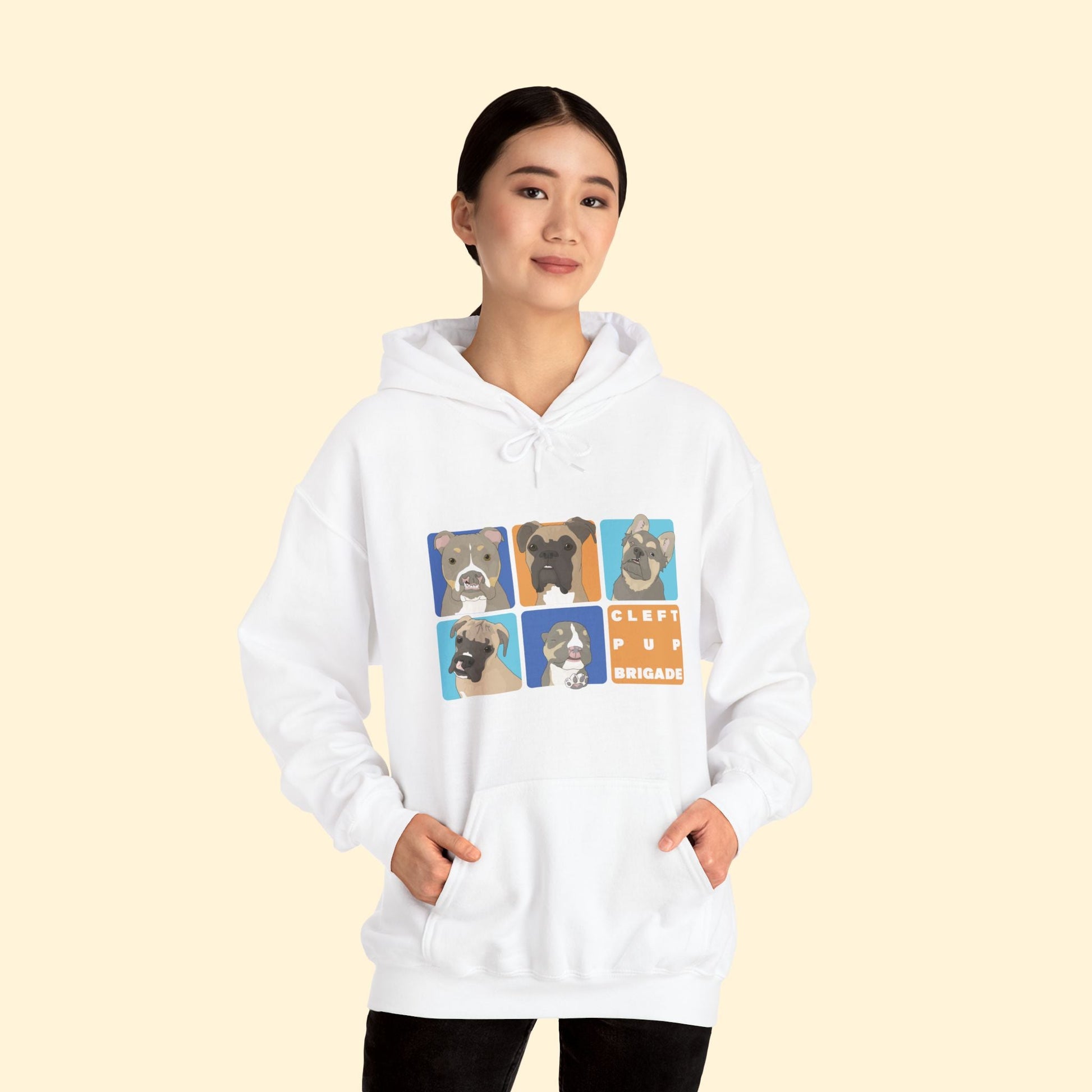 Cleft Pup Brigade | FUNDRAISER | Hooded Sweatshirt - Detezi Designs - 23218239242567858745