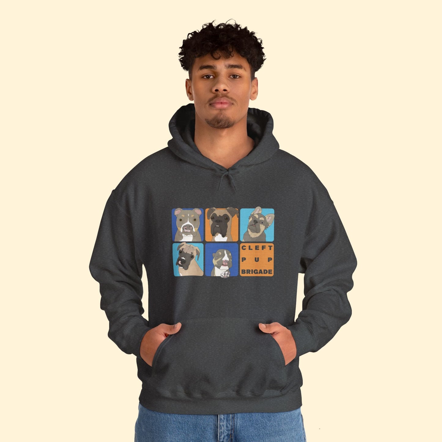 Cleft Pup Brigade | FUNDRAISER | Hooded Sweatshirt - Detezi Designs - 23218239242567858745