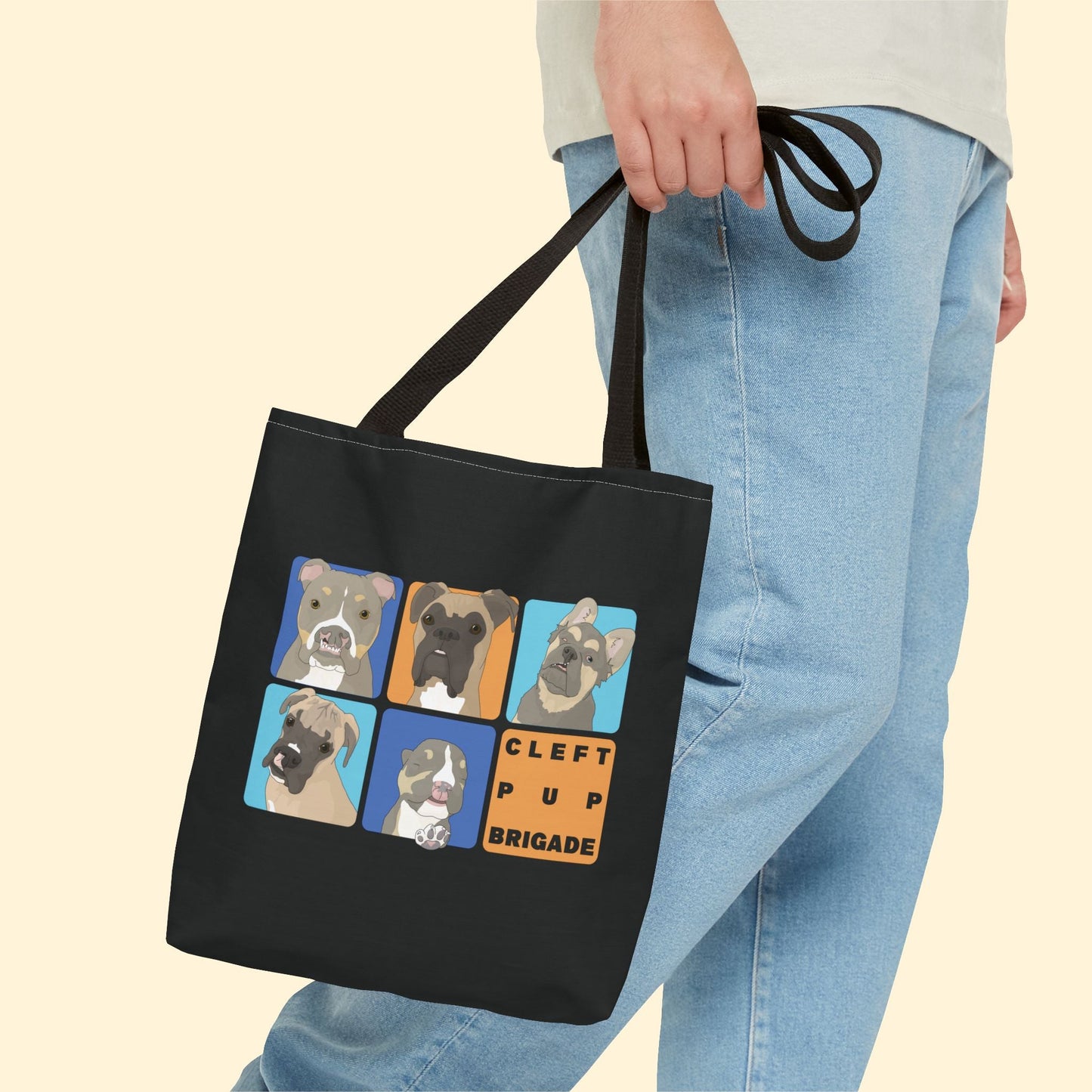 Cleft Pup Brigade | FUNDRAISER | Tote Bag - Detezi Designs - 14486707090018419897