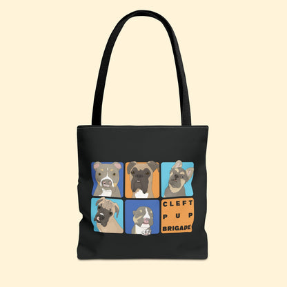 Cleft Pup Brigade | FUNDRAISER | Tote Bag - Detezi Designs - 17971676416352215367