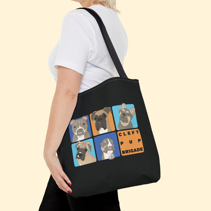 Cleft Pup Brigade | FUNDRAISER | Tote Bag - Detezi Designs - 17971676416352215367