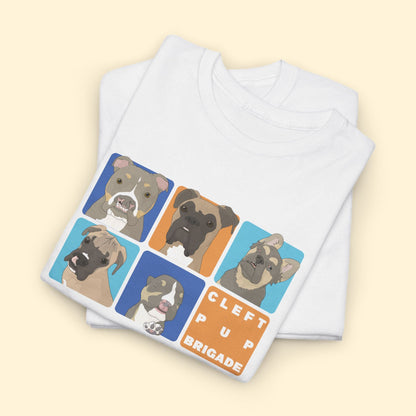 Cleft Pup Brigade | FUNDRAISER | Unisex T-shirt - Detezi Designs - 63258694298711974801