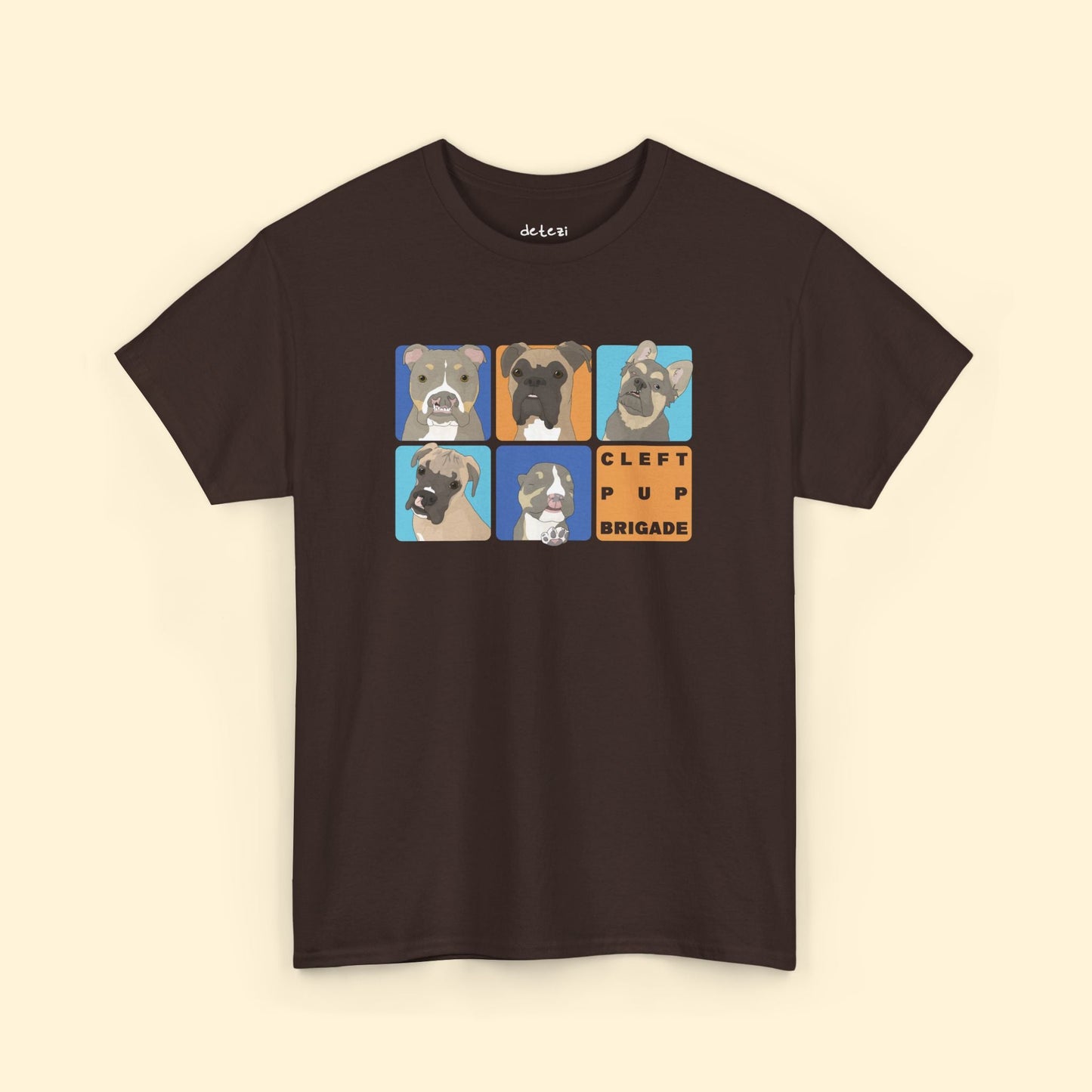 Cleft Pup Brigade | FUNDRAISER | Unisex T-shirt - Detezi Designs - 63258694298711974801